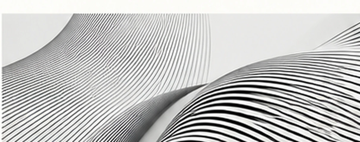 Abstract black line structures representing a common scientific framework
